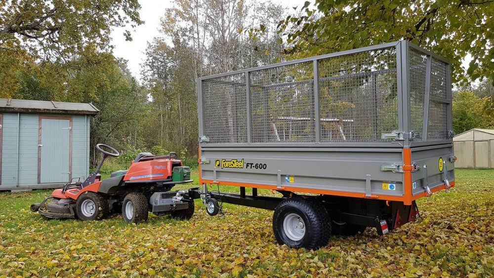 FT 600 Kippanhänger Foresteel Kippanhänger Laubsaugwagen