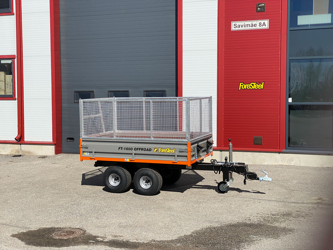 FT-1600 OFFROAD Kippanhänger - Foresteel. Kippanhänger, Laubsaugwagen,  Laubverladegerät, Laubsauger-Einheiten, mobile Bewässerungs- und mobile  Hochdruckreiniger.
