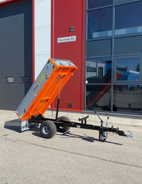 Learn more about Foresteel FT-600 hydraulic tipping trailer
