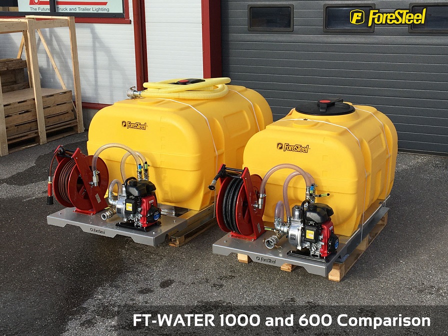 FTW-1000 Water Bowser Platform - Foresteel. Compact tipping
