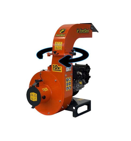 360° Rotatable exhaust chute