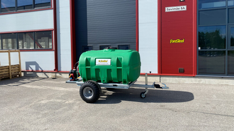 FTW2000T Trailed Water Bowser Foresteel. Compact tipping trailers